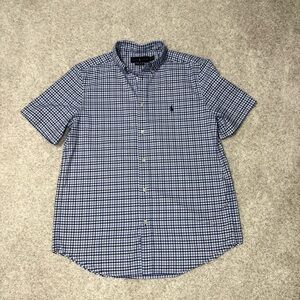 Ralph Lauren Boy’s Button Down Short Sleeve Shirt Youth Size XL